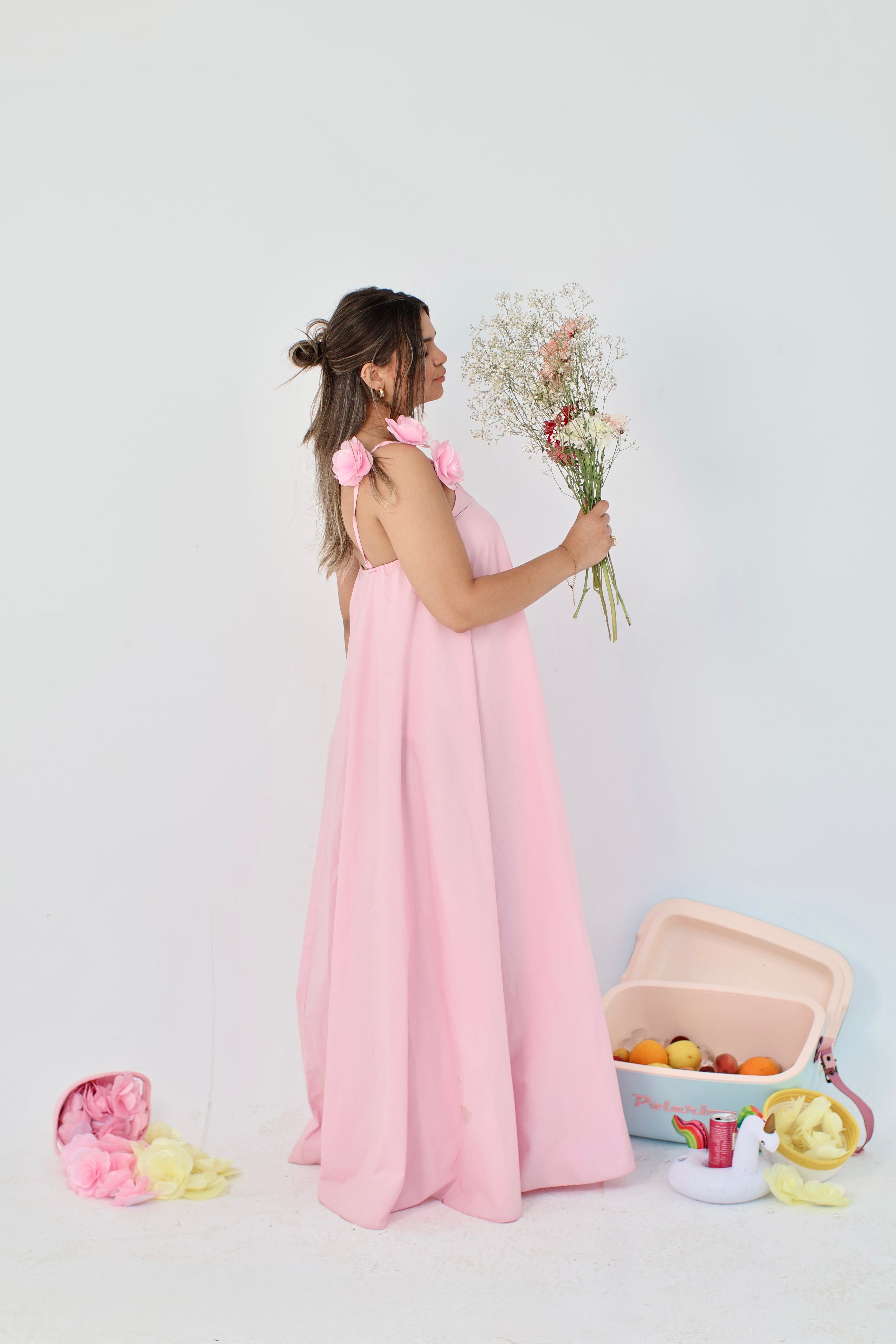 Pink Flower Dress